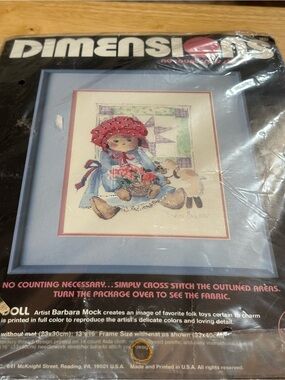 Dimensions Country Doll no count cross stitch new but opened